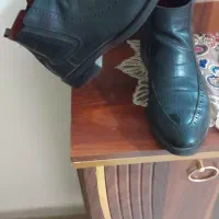 نیم بوت چرم طبیعی برند کاوانی|کیف، کفش، کمربند|پرند, فاز ۶|دیوار