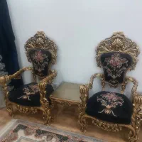 مبل ۹ نفره ساعت میز عسلی سلطنتی پنجه شیری مصری|مبلمان خانگی و میز عسلی|هشتگرد, هشتگرد قدیم|دیوار