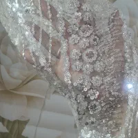 لباس مجلسی سالم تمیز رنگ نباتی سایز 44