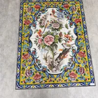 کاشی دستی و سرامیک دست ساز گل و مرغ