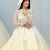 کالکشن لباس عروس یقه ایستاده پوشیده مزون ژیک
