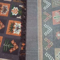 گل قهوه ای هفت رنگ|فرش|خرم‌آباد, |دیوار