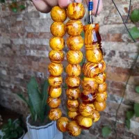 تسبیح کهربا سایز ۲۴ سنگین وزن