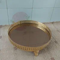 سینی آیینه ای و کتری و جا قاشقی