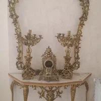 فروش آینه شمعدان برنجی سایز بزرگ با تخفیف