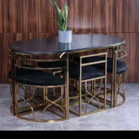 6نفره فلزی /پروفیلی /*آبکاری غذ خوری /|میز و صندلی غذاخوری|ارومیه, |دیوار