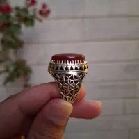 انگشتر فاخر عقیق اصیل یمنی