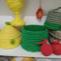 عروسک بافتنی وسبد|صنایع دستی و سایر لوازم تزئینی|فردوس (خراسان), |دیوار