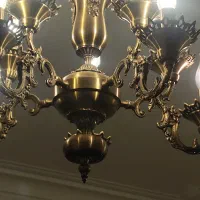 2عدد لوستر برنز 10شاخه +2عدد دیوار کوب 2شاخه|لوستر و چراغ آویز|تهران, جنتآباد شمالی|دیوار