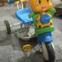سه چرخه کودک صندلی فنر دار