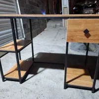 میز تحریر چوبی وفلزی|میز تحریر و کامپیوتر|خرمآباد, |دیوار