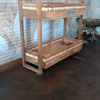 استند چوبی دوطبقه|آب‌چکان و نظم‌دهنده ظروف|شهریار, شهرک مصطفی خمینی|دیوار