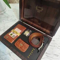 ست لوکس چرم مردانه