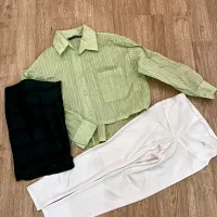 شومیز و لگ ورزشی و شال