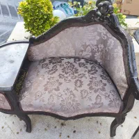 میز تلفن چوبی