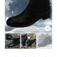 نیم بوت طبی چرم تبریز رنگ مشکی