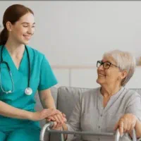 پرستاری از سالمند خانم در گلبهار