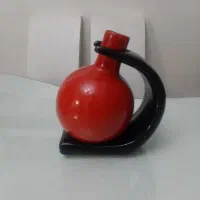 آباژور وگلدان ست طرح سنگی مشکی وقرمز|چراغ خواب و آباژور|تهران, حشمتیه|دیوار