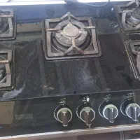 اجاق گاز طرح فر صفحه شیشه ای