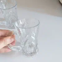 استکان بلور دسته دار ژاپنی|ظروف سرو و پذیرایی|تنکابن, |دیوار