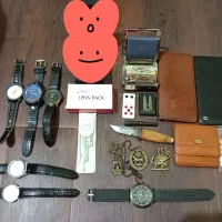 آنتیک قدیمی گردنبند و ساعت