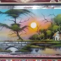 تابلو منظره طبیعت کاملا سالم سالم