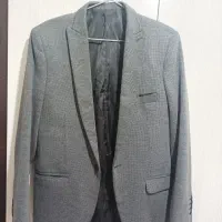 کت مردانه خاکستری شیک در حد نو