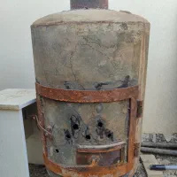 بخاری هیزمی بدنه آبگرمکن چهار میل