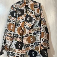 کیف چرم تبریز و مانتو ژاکارد