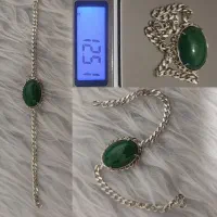 دستبند نقره باسنگ عقیق هدیه مناسب روز زن و مادر