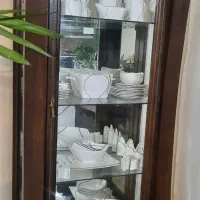 یک جف بوفه با چوب راش تو پر