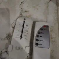 لوستر اسپیکر دار با دو کنترل وارداتی نوو|لوستر و چراغ آویز|کرمان, |دیوار