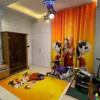 فرش و پرده ست کودک مناسب سیسمونی