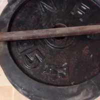 دو عدد صفحه ۱۵ کیلویی بهمراه میله|تجهیزات ورزشی|آستانه اشرفیه, |دیوار