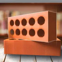 آجر لفتون ده سوراخ سه سوراخ سه گل سفال بنیاد مسکن