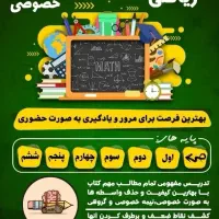 تدریس خصوصی ریاضی تمام پایه ها