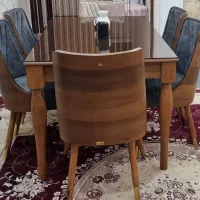 مبل راحتی ۸ نفره + میز غذاخوری ۶ نفره چوب راش|مبلمان خانگی و میز عسلی|کارون, |دیوار