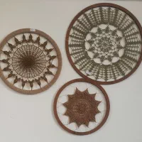 دیوارکوب ماندالا بافی قلاب بافی|صنایع دستی و سایر لوازم تزئینی|تربت‌حیدریه, باغ سلطانی|دیوار