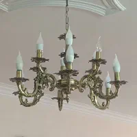 لوستر برنزی ۶شاخه و ۵شاخه|لوستر و چراغ آویز|اراک, |دیوار