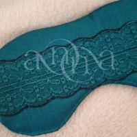 چشم بند خواب عروس ساتن ساده و تور دانتل/مناسب گیفت