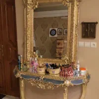 یک عدد آینه تک  طرح پتینه|مبلمان خانگی و میز عسلی|گلبهار, شهر جدید گلبهار|دیوار