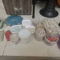 وسایل رزین/لوازم هنری/سنگ رنگی/رنگ خمیری