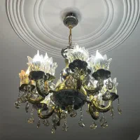دو عدد لوستر کلاسیک کریستالی در حد نو