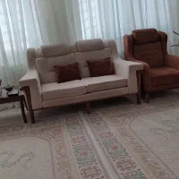 مبل ۷ نفره کاملا سالم|مبلمان خانگی و میز عسلی|محمدیه-قزوین, |دیوار