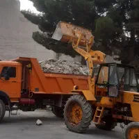 تخریب خاکبرداری ساختمان تراکتور بیل عقب مینی لودر