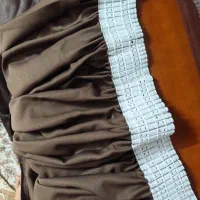 والان دکور پرده مخمل قهوه ای  ۲۸۵×۳۴۰|پرده، رانر، رومیزی|تهران, سبلان (لشگر)|دیوار