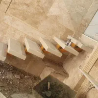 سنگ کار کاشی کارسرامیک  آجر نما وسنتی .بین کابینتی