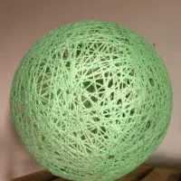اباژور نخ ریسی String Ball Lampshade|چراغ خواب و آباژور|مشهد, تربیت (صدف)|دیوار
