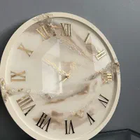 ساعت دیواری کرم رنگ نود قهوه ای|ساعت دیواری و تزئینی|کرج, گوهردشت|دیوار