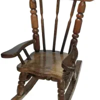 صندلی راک چوبی